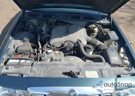 2002 Mercury Grand Marquis Gs из США, поврежденный, VIN 2MEFM74W92X666542